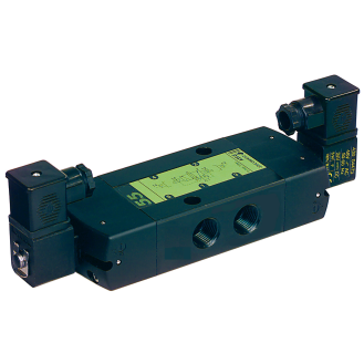 Distributeurs en ligne (Corps seul) - 3/2 Bi - G1/2" - Cde Electropneu. - Rap. ElectroPneu.-Lire la description