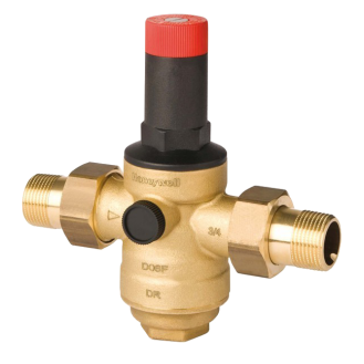 Détendeurs de pression - Laiton - NBR - G1/2'' MM - Pot en laiton - (+)70°C - P. aval: 1,5 à 12 bar-Lire la description