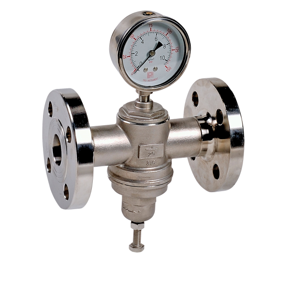 Détendeurs de pression - Inox 316 - FPM - DN15 - A brides GN16 - (+)180°C - P. aval: 1 à 6 bar-Leggi tutto