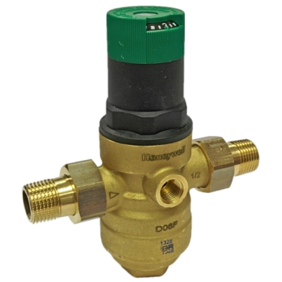Détendeurs de pression - Laiton - NBR - G1''1/4 MM - Pot en laiton - (+)70°C - P. aval: 1,5 à 6 bar-Leggi tutto