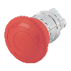 Tête de commande  pour bouton coup de poing - Pousser-Tourner - Rouge - Ø40