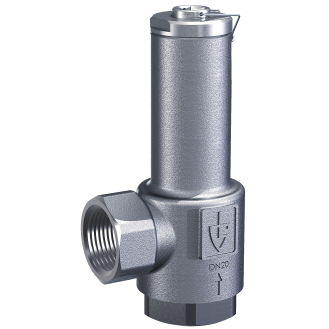 Soupape de décharge en inox avec portée FPM et raccordement G3/4"-Lire la description