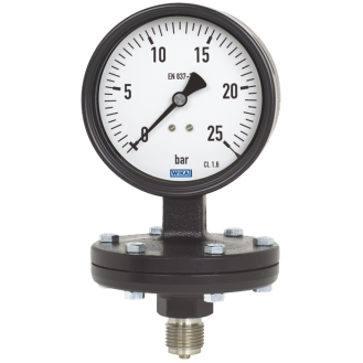 Manomètre monté sur séparateur Ø100mm inox G1/2''-Lire la description