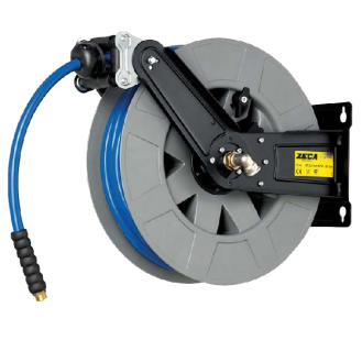 Enrouleur pneumatique pour air et eau, Ø 10mm, 18m-Lire la description