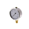 Manomètre Ø 100mm - Inox - Rac. au bas laiton - G1/2'' - Av glycérine - 0 - 6 bar - Cl1.0