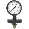 Manomètre WIKA monté sur un séparateur Ø100mm - Tout inox - G1/2'' - Ss glyc. - (-)1 -0bar - Cl. 1.6