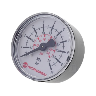 Manomètre  - Ø50mm - R1/8" - axial - 0 à 10 bar-Lire la description