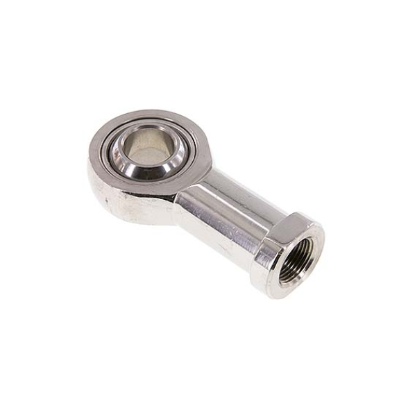 Tenon à rotule pour tige de vérin Série AP6 - pour vérins Ø 40 mm - M12 x 1,25 - acier inox 1.4301-Lire la description