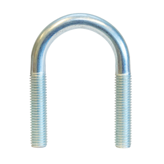 Etrier en U inox 304  M6  Ø 1/2" sans écrous*-Lire la description