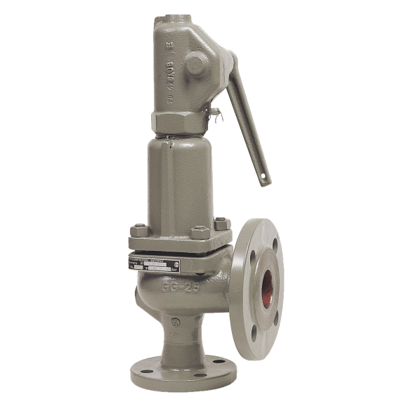 Soupape de sécurité - Fonte GG25 - Inox - A brides DN100/DN150 - Tarage: 16bar - fermé - (+)200°C-Leggi tutto