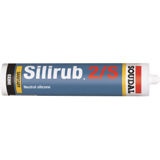 Mastic silicone  SILIRUB 2S sanit.gris argent ( 15pc.)*-Lire la description