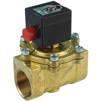 Electrovanne  Série 210 - Laiton - NBR - 2/2 - NF - G1"1/2 - 230/50 - Sans commande manuelle-Lire la description