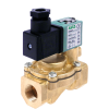 Electrovanne  Série 238 - Laiton - NBR - 2/2 - NF - G1/2" - 12/DC - Avec commande manuelle