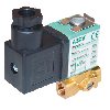 Electrovanne  Série 256 - Laiton - FPM - 2/2 - NF - G1/8'' - 24/DC - Avec commande manuelle