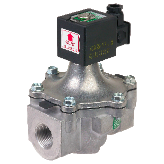 Électrovanne 2/2 NF en aluminium pour gaz et vide-Lire la description