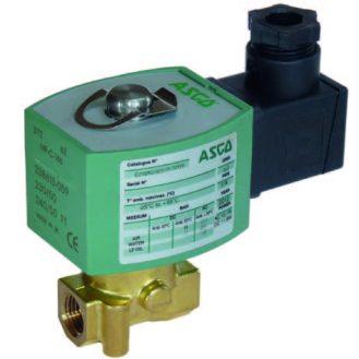 Électrovanne 2/2 NO en laiton G1/4'' 230V-Lire la description