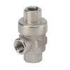 Echappement rapide - Laiton nickelé - 3/4" FF - 0,5 à 12 bar