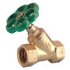 Vannes à soupape - Laiton - PTFE - G3 FF - PN12 - 2/2 - 120°C