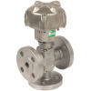 Vanne à soupape à siège droit - Inox - PTFE - DN20 - PN40 - GN40 - 3/2 - Universelle - Max 10 bar