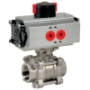 Vannes à  sphère - Inox 316 - PTFE - G3/4'' - Socket weld - PN63 - 2/2 - 3 pièces- 100°C
