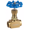 Vanne à pointeau - Acier carbone - PTFE + graphite - G3/4" FF - PN220 - 2 voies - +240°C - Cde manu
