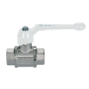 Vannes à sphère - Dégraissée - Laiton - PTFE - G3/8'' FF - PN20 - 2/2 - 2 pièces - 130°C