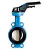 Vannes papillon - Fonte GGG50 - FPM - DN100 - Wafer GN10/16 - PN16 - Cde manu par levier - 180°C