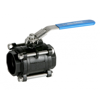 Vanne à sphère en acier carbone 3 pièces Socket Weld 4"-Lire la description