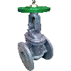 Vanne à opercule - Fonte - Inox - A brides GN16 - PN16 - DN250 - Tige montante -Volant non montant