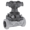 Vannes à membrane - Fonte GG25 - NBR - G2'' FF - (+)100°C - Cde Manu