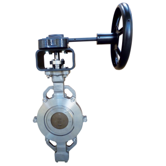 Vanne papillon à double excentration - Inox - R-PTFE - Papillon inox -  DN400 - Wafer -PN25-Lire la description