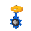 Vanne papillon - LUG - DN50 - PN16 - GN10/16 - GGG40/EPDM/CF8M - Cde pneu. simple effet NO