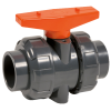 Vannes à sphère - PVC-U - EPDM - DN40 - Union à coller - PN10 - 2/2 - 55°C