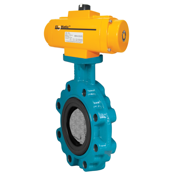 Vanne papillon LUG - GGG40/EPDM/CF8M - DN200 - GN10 - PN10 - Cde pneu. simple effet NO-Lire la description