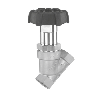 Vannes à soupape - Inox 316L - PTFE - G11/2 FF - PN25 - 2/2 - 180°C