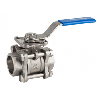 Vanne à sphère inox 3 pièces 4" SW PN63-Lire la description