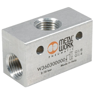 Sélecteur de circuit - Aluminium - 1/8" FFF - 2 à 10 bar-Lire la description