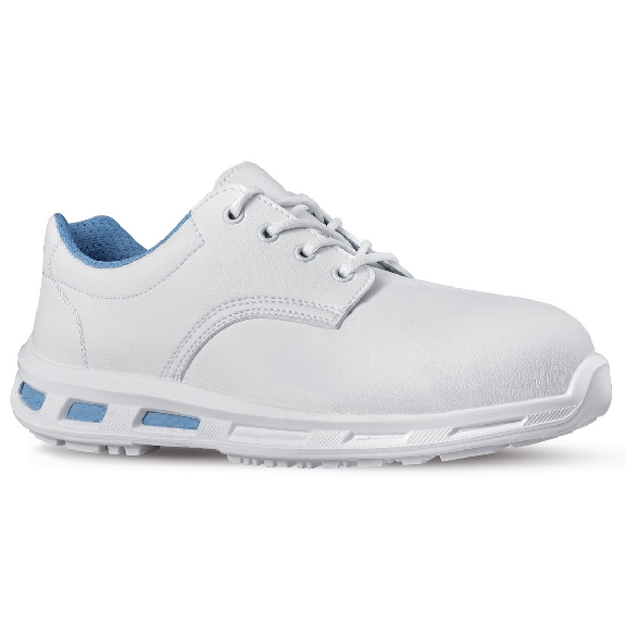 U-Power - Chaussure de sécurité basse sans métal hydrofuge ZELDA - Environnements aseptisés - S2 SRC-Lire la description