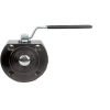 Vannes à sphère - Acier - PTFE - DN40 - Wafer GN40 - PN40 - 2/2 - Fire Safe - 180°C