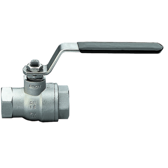 Vannes à sphère - Inox 316 - PTFE - G1''1/4 FF - PN40 - 2/2 - 2 pièces - 150°C-Leggi tutto