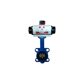Vanne papillon WAFER - GG20/EPDM - DN50 - GN10/16 ANSI150 - PN16 - Pneu simple effet NO - Pour HVAC-Lire la description