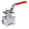 Vanne à sphère corps 3 pièces en acier inox - DN40 - BW - PN63 - max. 220°C