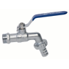 Vannes à sphère - Laiton - PTFE - G1'' M - PN16 - 2/2 - Double service - 90°C