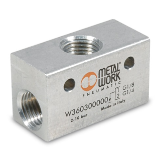 Sélecteur de circuit - Aluminium - 1/4" FFF - 2 à 10 bar-Lire la description