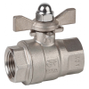 Vannes à sphère - Inox 316 - PTFE - G1''  FF - PN63 - 2/2 - 2 pièces - 180°C