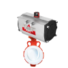 Vanne papillon WAFER DN150 pour fluides agressifs