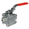 Vannes à sphère - Inox 316 - PTFE - G2'' FF - PN100 - 2/2 - Cadenassable - 220°C