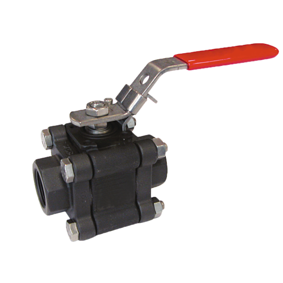 Vannes à sphère - Acier - PTFE - G1/2''  FF - PN140 - 2/2 - Fire safe - 220°C-Lire la description