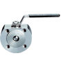 Vannes à sphère - Inox 316L - PTFE - DN15 - Wafer GN40 - PN40 - 2/2 - Fire Safe - 180°C