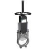 Vanne à guillotine à volant - Inox 316 - Métal - DN200 - Wafer GN10 - PN10 - Unidir. - +130°C
